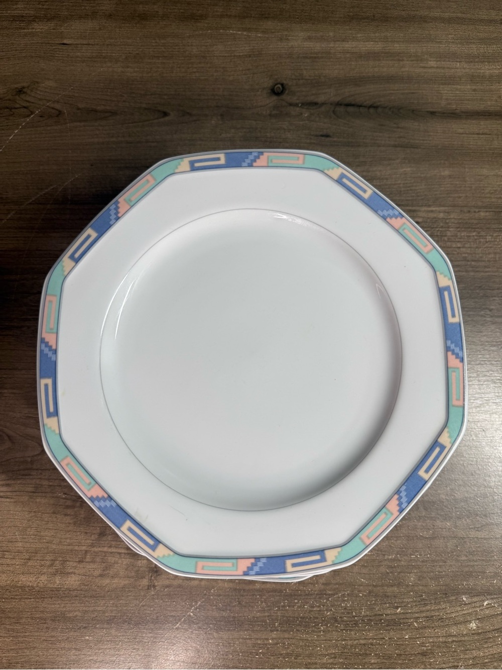 (4) Christopher Stuart Southwest Y0002 Fine China Dinner Plates 10.25”